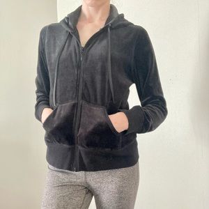N.Y.L. Black Sweatshirt Hoodie with Pockets